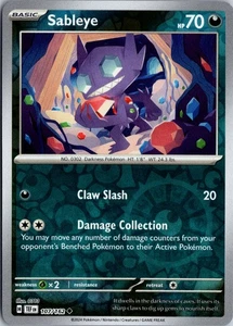 Sableye - SV05: Temporal Forces #107/162 Reverse Holo Uncommon - Picture 1 of 2