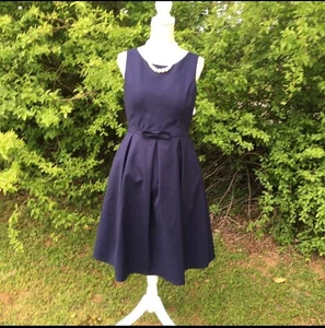 Kleid Modcloth Liza Luxe Farbe Navy L Junior - Bild 1 von 8