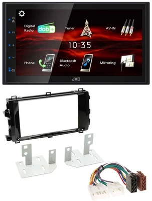 JVC USB Bluetooth MP3 DAB 2DIN Autoradio für Toyota Auris (ab 2013) - Bild 1 von 4