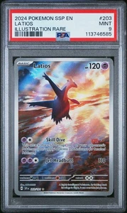 PSA 9 Pokemon Latios 203/191 Surging Sparks Illustration Rare Holo - Picture 1 of 2