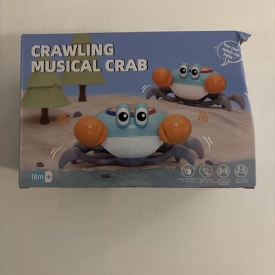 Juguete musical para bebé cangrejo gateador - Juguete de regalo para bebé para bebés 6-18+ meses Foto 1 de 4
