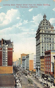 Postal CA: Market Street, San Francisco, California DB publicada 1910 - Imagen 1 de 2
