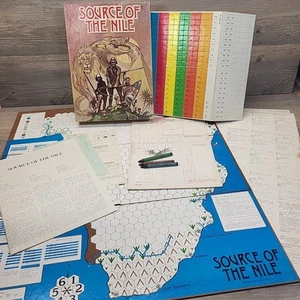 Unpunched Vintage 1979 Avalon Hill SOURCE OF THE NILE African Exploration Game - Picture 1 of 13