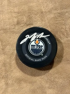 Mark Messier signiert Edmonton Oilers NHL Puck BAS Autogramm Authentic Rangers - Bild 1 von 5