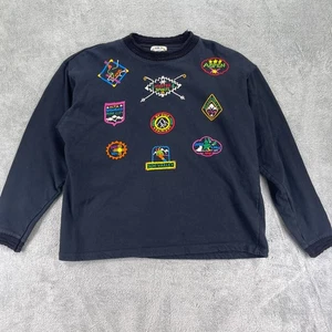 Vintage Swan Magic Sweatshirt Damen M/L schwarz handgefertigt Ski Wintersport - Bild 1 von 14