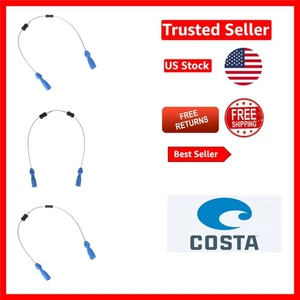 Stilvolle Costa C-Line verstellbare Halterung 20" für sichere Sonnenbrille - silber/blau - Bild 1 von 6