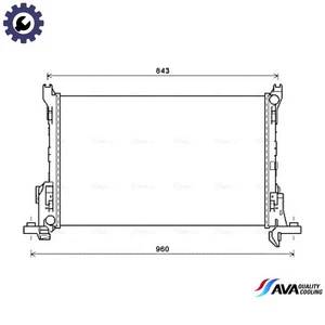 RADIATOR ENGINE COOLING RT2625 FOR RENAULT TRAFIC/III/Bus/Van/Platform/Chassis - Picture 1 of 9