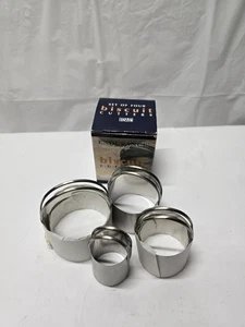 RSVP 4er Set Runde Keks Ausstechformen Edelstahl Langlebig Gebraucht - Bild 1 von 7