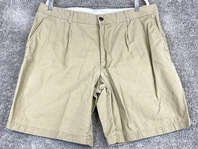 Pantalones Cortos Chinos Dockers Caqui Para Hombre Talla 38 Tostado Plisado Frontal Bolsillo Corte Algodón Foto 1 de 4