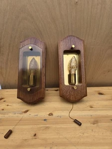 2x Wandlampen von ASMUTH Leuchten, 60 W je Fassung, Eiche, Rustikal 70s - Picture 1 of 9
