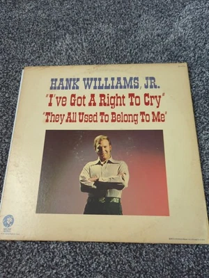 Hank Williams Jr  I've Got A Right To Cry 1971  MGM SE-4774   - Image 1 of 4