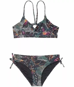 O’Neill Youth Girls Size 7 Gray Sandrine Crossover 2-piece Bikini ZP-1481 - Picture 1 of 1