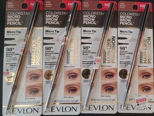 4X Revlon ColorStay Micro  Tip Eyebrow Pencil, 452 Auburn - Picture 1 of 5
