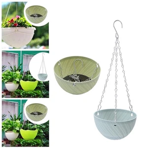 Hanging Planter Basket Ornament Hanging Flower Pots for Porch Patio Balcony - Bild 1 von 13