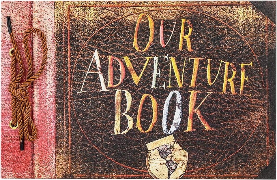 Álbum de fotos de aniversario álbum de recortes - nuestro libro de aventuras álbum de fotos de boda chatarra Foto 1 de 4