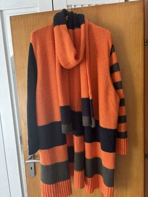 Gerry Weber Samoon Strickjacke Mit Schal - Damen Plus Size Gr. 50 - Bild 1 von 4