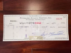 1978 Pittsburgh Pirates: Payroll Check: Michael Leveton (1978 Draft, 6th Round) - Picture 1 of 3