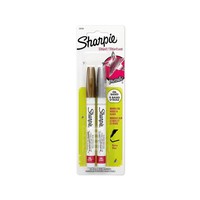 Sharpie Oil Based Paint Markers, Extra Fine Point, Metallic Colors, 2 Count New