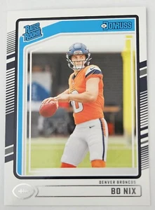 2024 Panini Donruss - Rated Rookie #369 Bo Nix RC NFL Denver Broncos Card Mint  - Picture 1 of 2