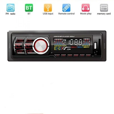 Stereo Auto Bluetooth Vivavoce  FM MP3 USB Autoradio Micro SD New AUX 1 DIN - Immagine 1 di 2