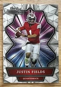 Immaculate NEW 2021 Wild Card Alumination Silver Prizm #ABC-2 Justin Fields RC - Picture 1 of 3