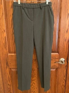 Talbots Cambridge Damenhose dunkelgrau Pull-On glatte Vorderseite gerades Bein 4P neu ohne Etikett - Bild 1 von 9