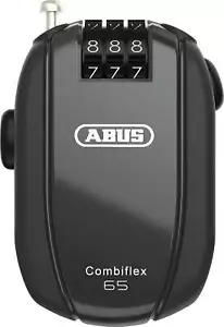 Abus Combiflex StopOver 65 Cafe Bike Lock Black Cycling Bike Security Anti Theft - Picture 1 of 1