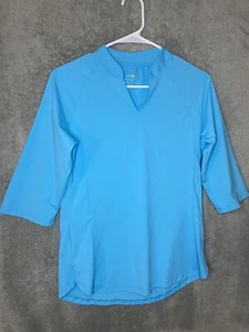Baleaf Womens Top Long Sleeve Shirt Size S Blue Sky UPF 50+ Pullover v neck - Picture 1 of 13