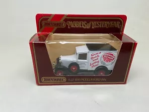 MATCHBOX-MODELS OF YESTERYEAR-Y-22 1930 MODEL A FORD VAN--CHERRY BLOSSOM-- - Picture 1 of 6