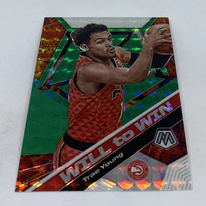 2019-20 Panini Mosaic NBA Trae Young Will To Win Green Mosaic Prizm Mosaic #11 - Picture 1 of 3