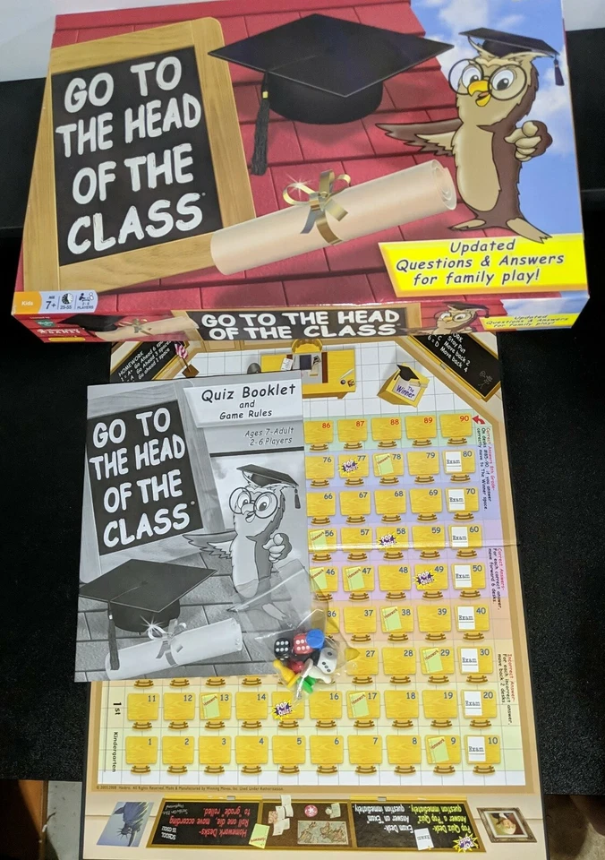 Go to the Head of the Class  2008 Winning Moves Hasbro Trivia - Complete - Image 1 of 3