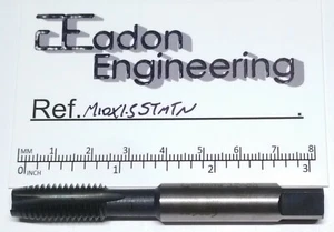 M10 x 1.5mm Metric Straight Machine Tap, HSS. By top brands. - Picture 1 of 18