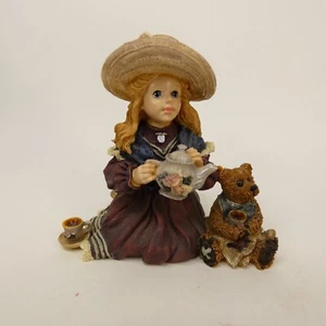 Boyds Yesterday’s Child Dollstone “Whitney with Wilson…Tea Party”  2523 WCJ#F - Picture 1 of 14