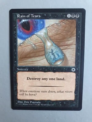Rain of Tears , MTG Portal (1997) Uncommon Black Sorcery NM - Image 1 of 2