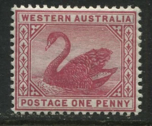 Western Australia 1890 1d carmine rose mint o.g. - Picture 1 of 1