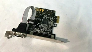 Syba Single Port RS-232 DB9 Serial PCI-e 2.0 Expansion Card MCS9922 SD-PEX15021 - Picture 1 of 8