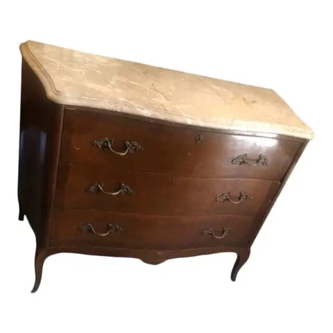 Antique Mahogany French Commode Writing Desk Top Drawer Cover