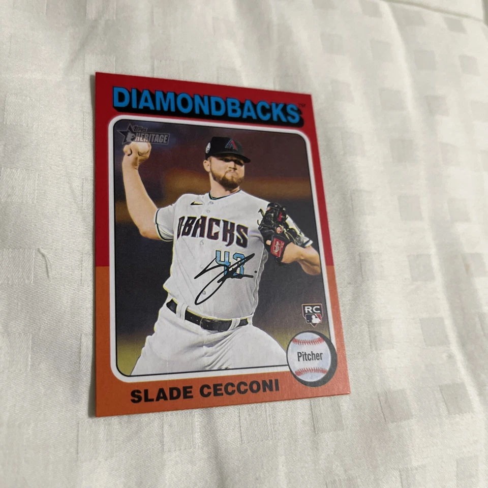 2024 Topps Heritage MINI Slade Cecconi #397 RC Arizona Diamondbacks - Image 1 of 1