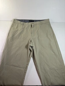 Men’s Banana Republic Pants 36x34 Gavin Flat Front Chino Khaki Tan EUC! - Picture 1 of 10