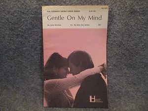 Vintage 1969 John Hartford Zane Van Auken Gentle On My Mind Sheet Music R3-133 - Picture 1 of 3