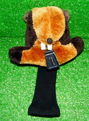 Gopher Driver Wood Headcover Brown Caddyshack Golf - Ships Fast - Image 1 of 2