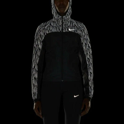 Nike Shield Flash Repel Racer Women's Reflective Print Running Jacket - Image 1 of 4