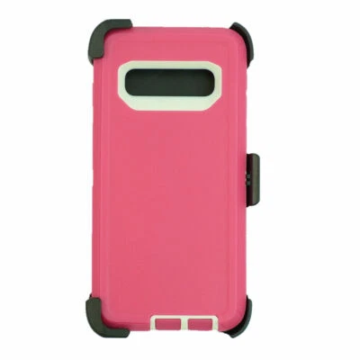 For Samsung Galaxy S10e /S10 /S10+Plus Heavy Duty Case Cover w/Clip Stand Pink - Image 1 of 3