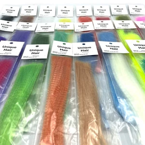 UNIQUE HAIR - Fly Tying Synthetic Crimped Fiber Material - 24 Colors Available! - Picture 1 of 26