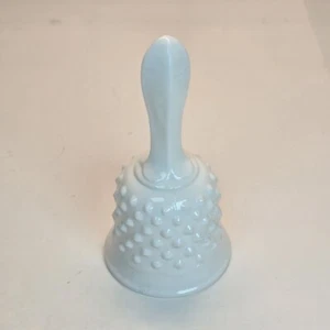 Vintage Fenton Hobnail White Milk Glass Bell 1980 Classic Home Decor - Picture 1 of 5