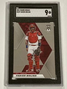 2021 Panini Mosaic #189 Yadier Molina SGC 9 Mint - Picture 1 of 2