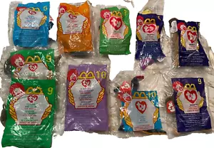 Beanie Babies 1996 , 1998 , 1999 McDonald's Happy Meal Toys Ty NEW - Picture 1 of 2