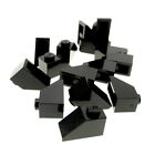 15x Lego Roof Bricks 45° 2x1 Black Ceiling Tiles Angled Stones 3040 3040a
