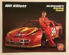 Bill Elliot Autographed 1995 McDonalds Racing Team 8" x 10" - 1st Year w/ McD?s!