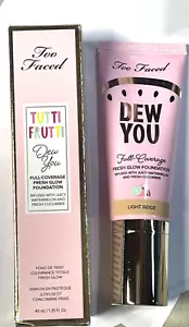 TOO FACED Tutti Frutti Dew You Fresh Glow Foundation in Light Beige- 1.35 fl oz - Picture 1 of 2